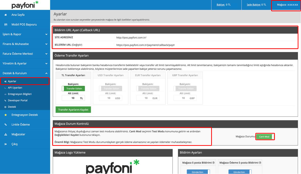 PayTR Yönetim Paneli
